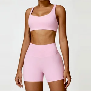 New Custom Activewear Breathable Yoga Wear 5Xl 2 Pieces Bra V Shape Legging Set Plus Size Workout Clothing Sets for Women