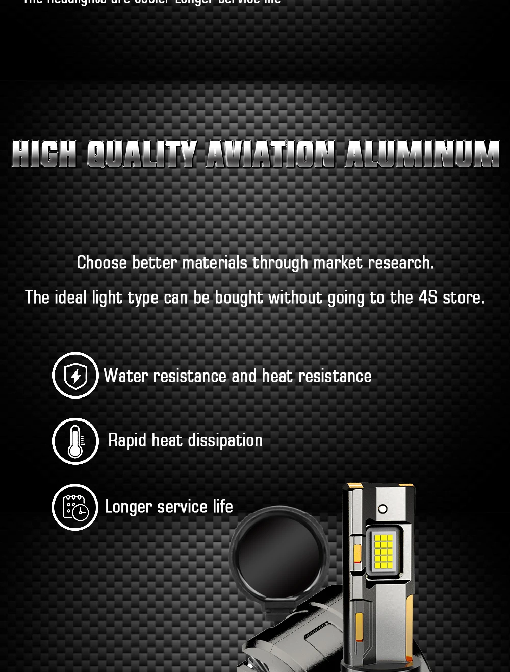 Auto Car Light High Power Zinc alloy LED Headlight canbus led D1S D2S D3S D4S D5S D8S LED Bulb Car LED Light HID Upgreat to LED