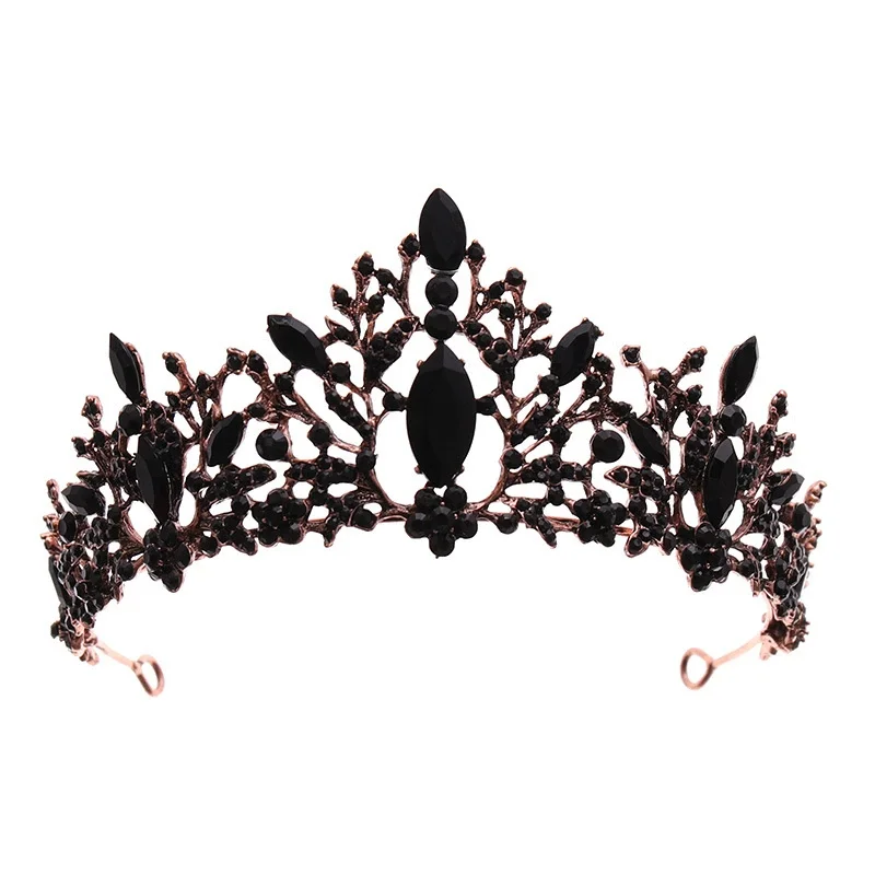 ブラックペイント　Tiara ティアラ TC09-28554SILVERBLUESTONE (Tiara with Side Combs) (Height