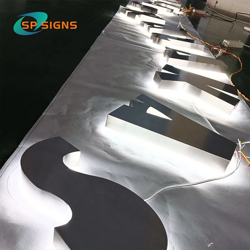 SP Factory Popular Product 3d Illuminated Advertising Signage Electronic  Storefront Led Letters 3d Signs Business Backlight
