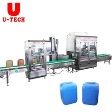 Automatic 5L 10L Bottle 20L Jerry Can Drum Pesticide Chemicals hypochlorous acid Weighing Filling Capping Machine
