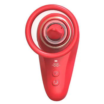 Custom Processing Adult Sex Toys Powerful 10 Speed Digital Display Clitoral Vibrator with Flirting Clitoral Suction