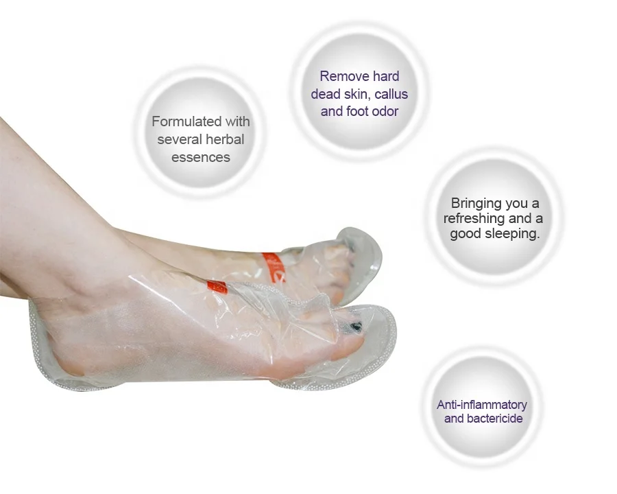 OEM Private Label Socks Peeling Foot Mask Chamomile Exfoliating Foot Peel Mask Manufacturer