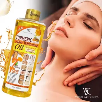 200ML Turmeric Ginger Essential Oil For Full Body Massage Nourishes Meridians And Heats Up The Body