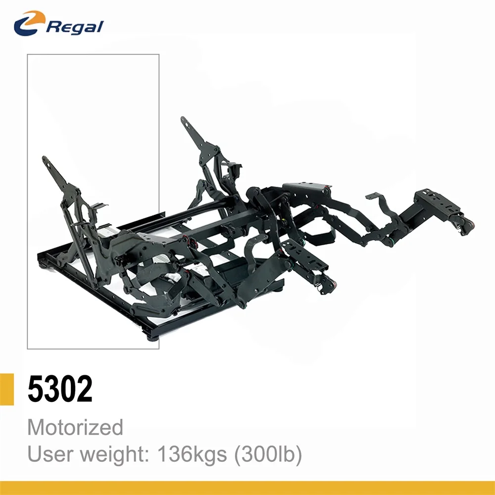 REGAL 5302 Motorized Recliner Mechanism Tilt Office Chair Mechanism Spare Parts Modern Plywood Box 3 Years Black or Customized