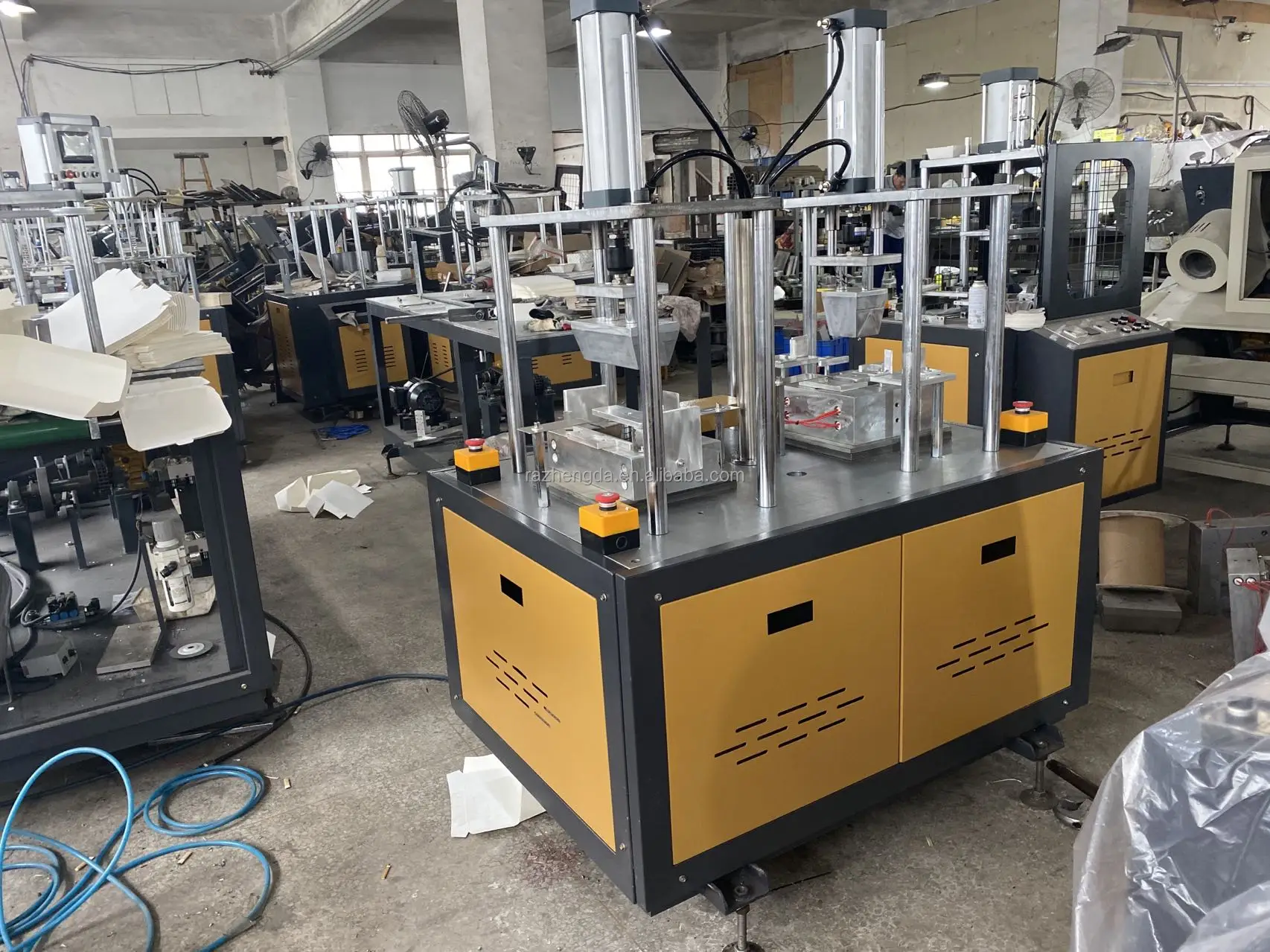 Paper Dinner Box /tray/ Container  Making Machine Manual Type
