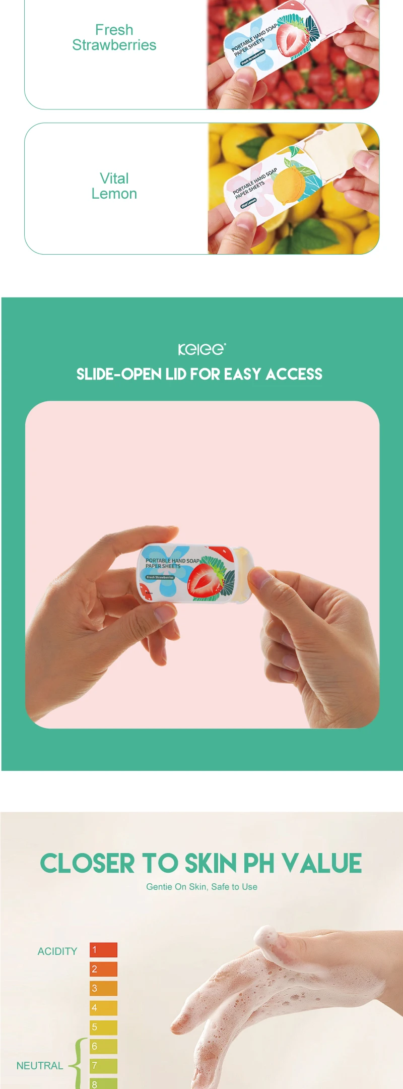 Customized High Quality Hand Soap Sheet One Sheet All Clean Disposable