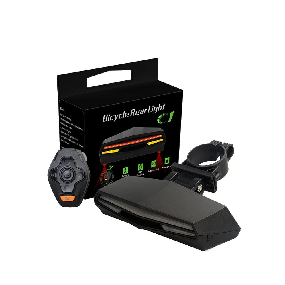 Usb Smart Tail Signal Led Bike Light Set Ebike Mountain Cycle Accessories Rear  Bicycle Light