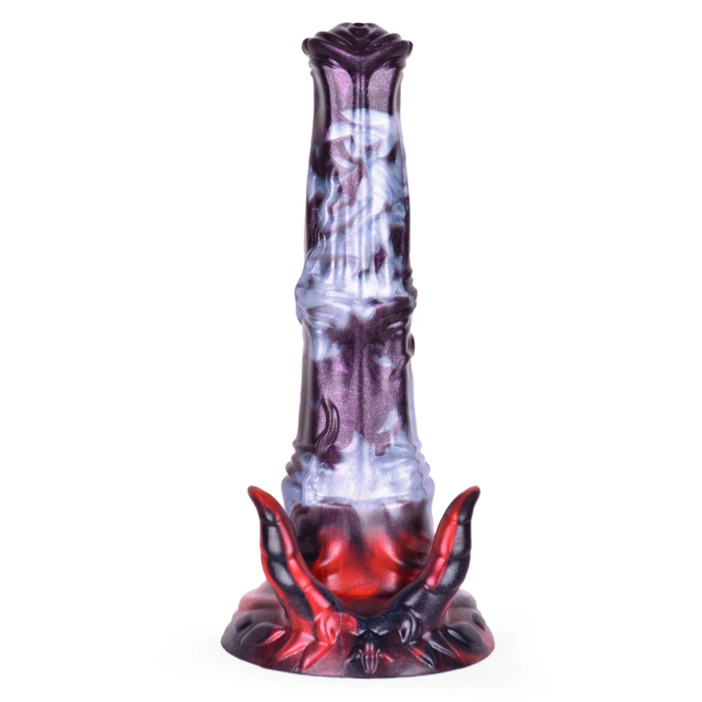 Popular 9.2 Inch Multi-Color Soft Massive Silicone fantasy Realistic strong Suction Horse Dildo Anal Sex Toy for Women Men