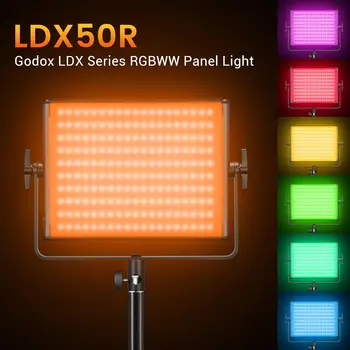 Godox-LDX50R Ldx50 R RGB LED Video Light 63W 2500K-10000K LED Panel Light for Vlogging Soft Lights for Photography product image