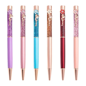 Hot Selling Metal Ballpoint Pen with Custom Logo 1.0mm Writing Width for Promotional Gifts and Student