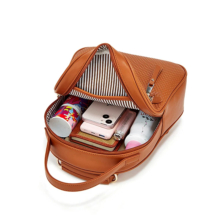 Marque de luxe dame sac à dos femmes en cuir Pu sac à dos chaîne