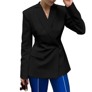 Women's Autumn Winter New Fashion Sexy Backless Slim Fit V-neck 3D Embroidery Long Sleeve Single Button