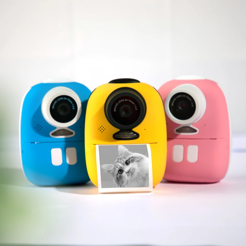 2021 New Popular Child Cartoon Small Instant Print Digital Camera Christmas Gift Digital Camera Whole Set Include Camera Bag