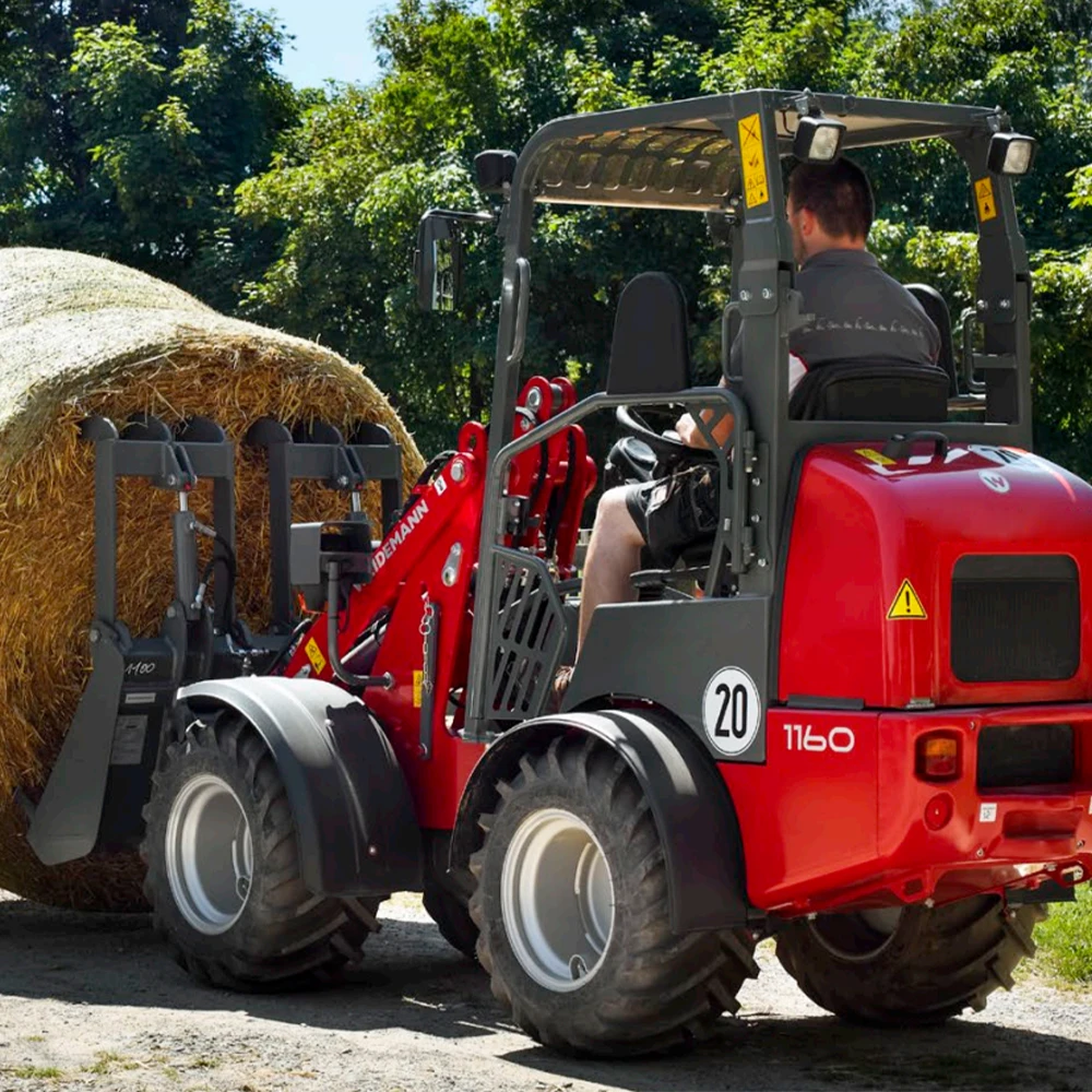 2.5ton Wheel Front Loader Frame Work Diesel 4x4 Compact Tractor Front Mini Wheel Loaders for Sale