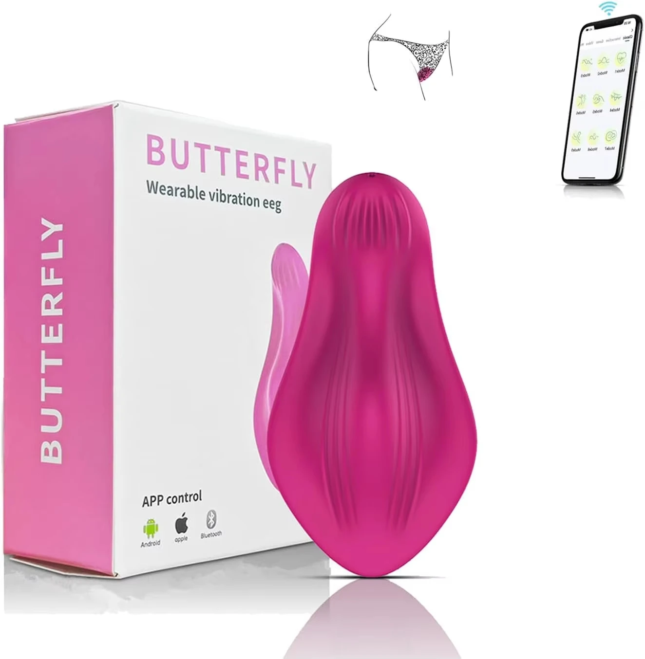IPX6 waterproof silicone egg vibrator for water-safe clitoral and vaginal use
