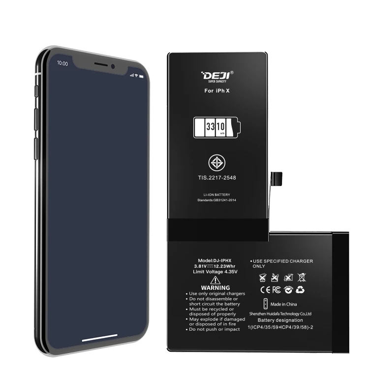 3310mAh DEJI Replacement Battery for iPhone X - Li-Ion