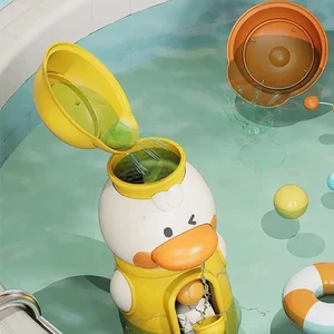 ITTL Baby Bath Toys Cute Animal Waterwheel Bathing Sucker Bathtub Water Spray Play Set Shower Sprinkler Toy