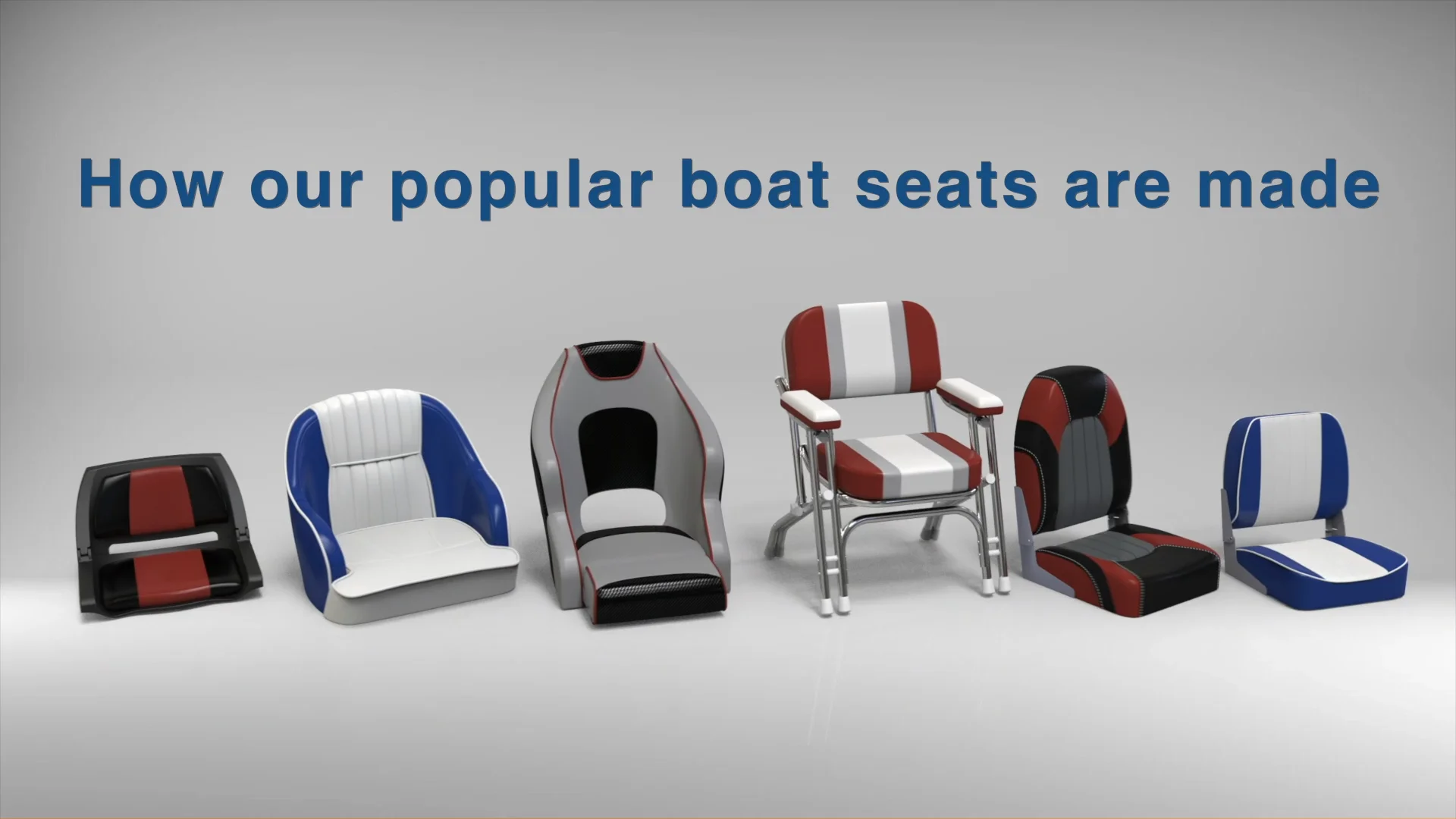 Wholesale Customized Deluxe Folding Boat Seats Marine High Back Swivel