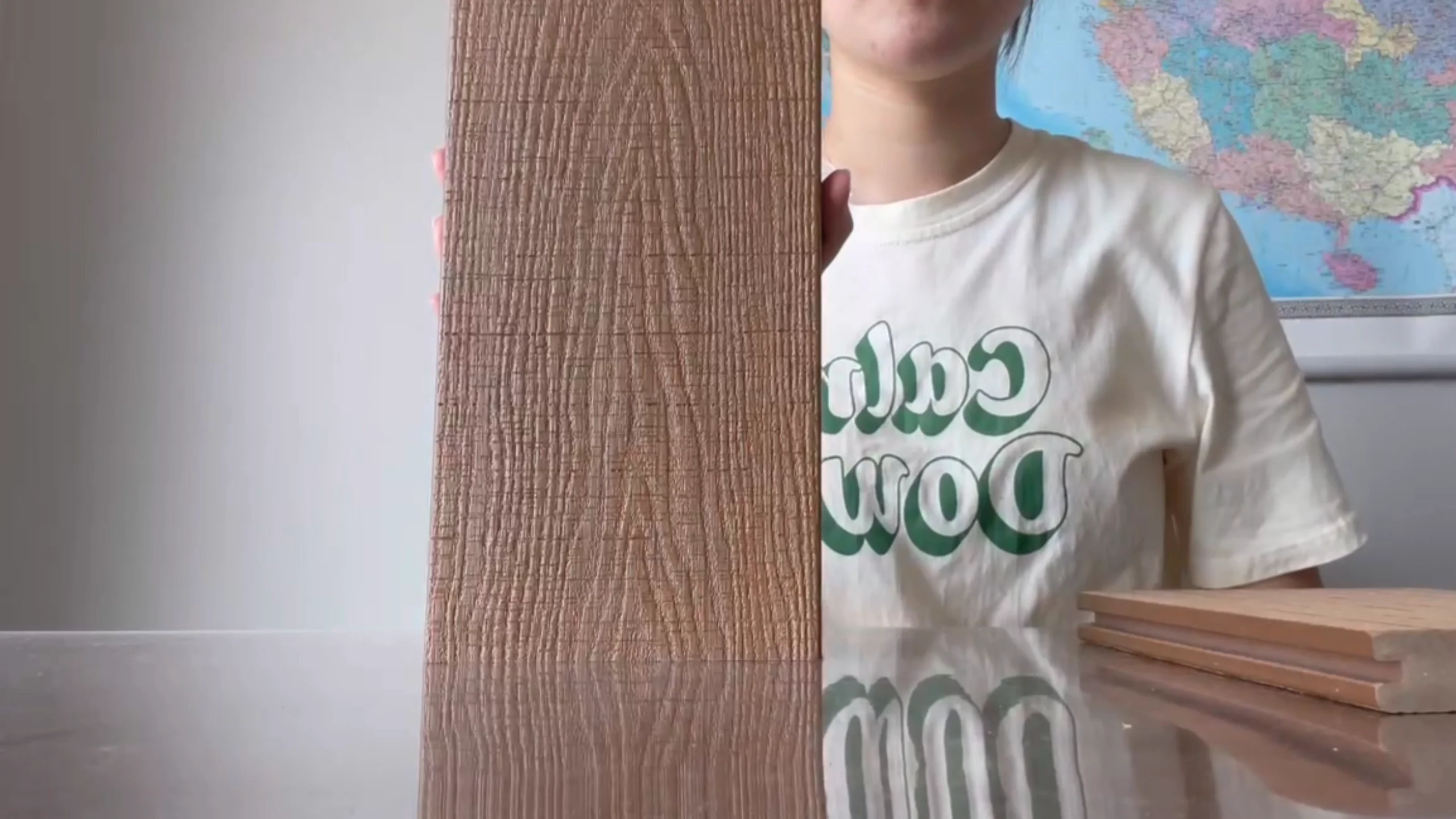 Customize Diy Commercial Use Patio Decking Solid Composite Decking 3d