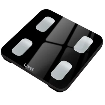 Smart Digital Body Fat Scale Glass Material BMI  Body Function 180kg Max Weight Battery Powered