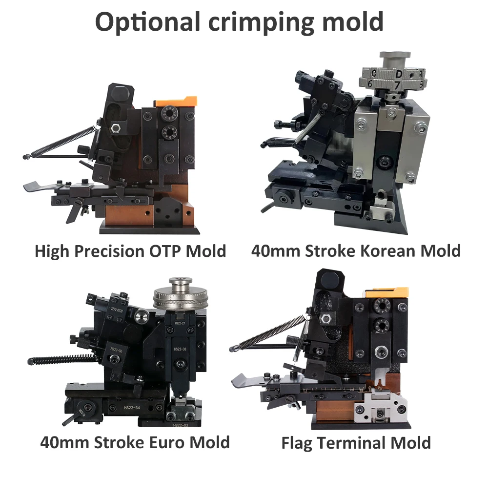 Fully Automatic Servo 5 Wire Tinning Machine EW-8050 Stripping Usage for One-End Crimping and Other-End Twisting Cutting