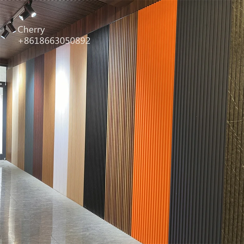 Customized 1220*2440mm Fluted Ribbed 3D MDF Wall Panels