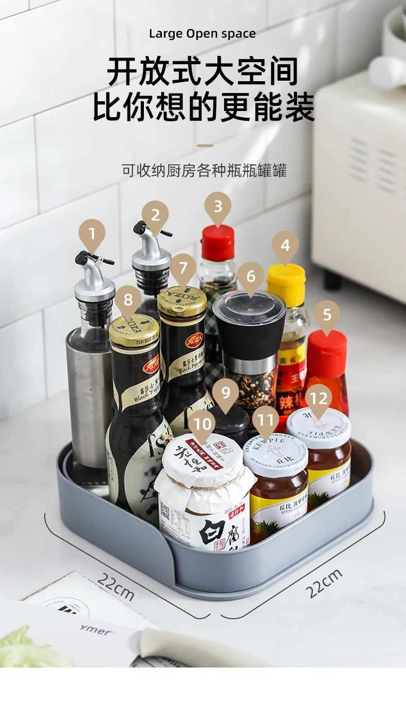 Greenside New Design Sturdy Recyclable Rotatable Kitchen Organizer