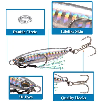 Duo Iron Plate Far-Casting Lure Bait 15g Metal Freshwater Sea Fishing Bass Gear with Shiny Blood Groove Hook – Metal Jig – view 5