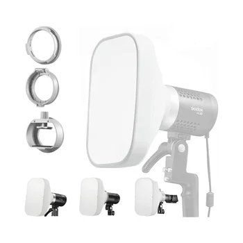 Godox ML-CS1625 Soft Tent Kit Flash Diffuser with 3 Adapters Compatible for Godox V1 AD100PRO AD200PRO V860III V860II V850II