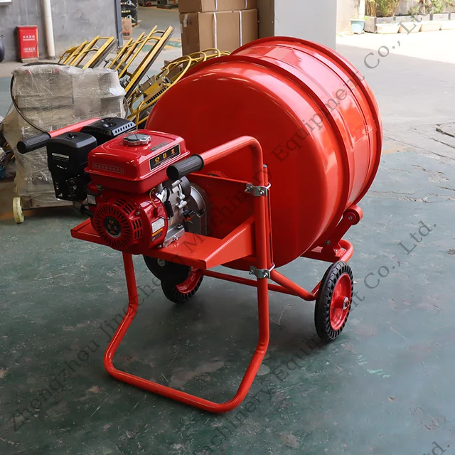 Professional Grade Durable Hand Push Mixer for Construction Site Plaster and Cement Mixing Works