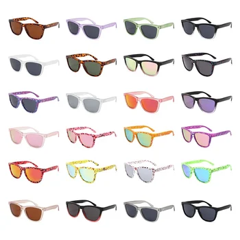 Custom Logo Factory Cheap Price Wholesale Square Fashion Colorful Sun Glasses Women Custom Logo PC Men Polarized Sunglasses
