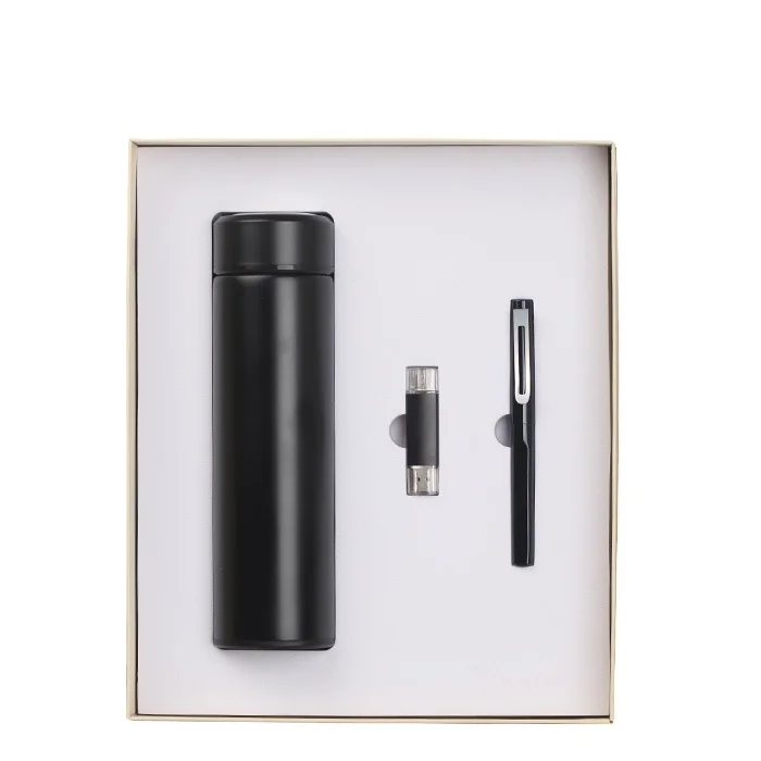 Vacuum Flask, Sign Pen USB Flash Drive Gift Set 500ml