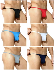 CK Adult Lingerie Homme Men's Underwear Solid Color Mens Micro Thong Underwear Lightweight Low-rise Thong for Men