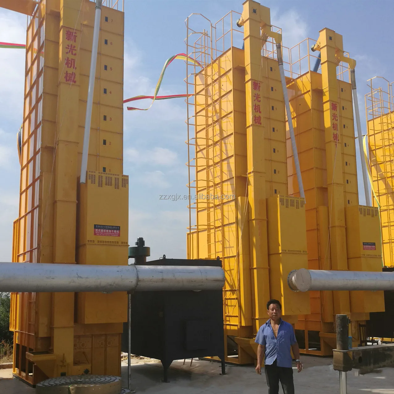Energy Saving High Efficiency Batch Type Mixed Flow Grain Dryer Wheat Dryer Machine