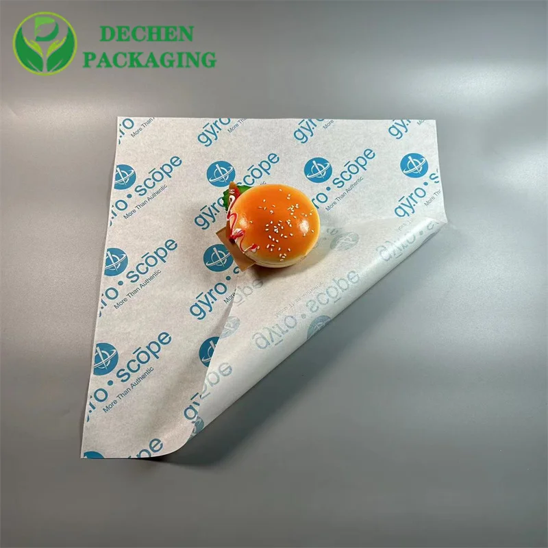 Custom Wrapping Paper Wholesale Printed Wax Brown Sandwich
