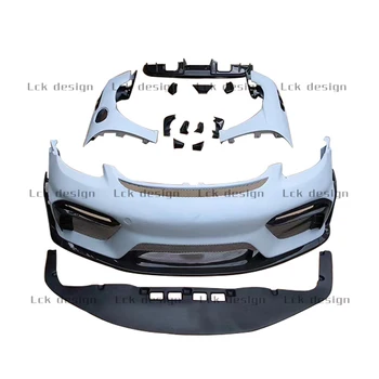 GT4 Style Dry Half Dry Carbon Fiber Bumper Body Kit For Boxster Cayman 718 2016-2019 Perfect Fitment