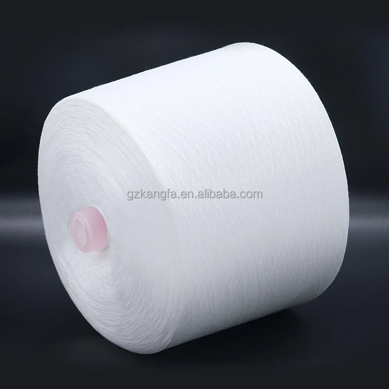 Wholesale Factory 60s/2 1.25kg Raw Material 100% Dyeing Tube Spun Polyester Yarn