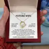 Gold Necklace + Card Gift Box LED