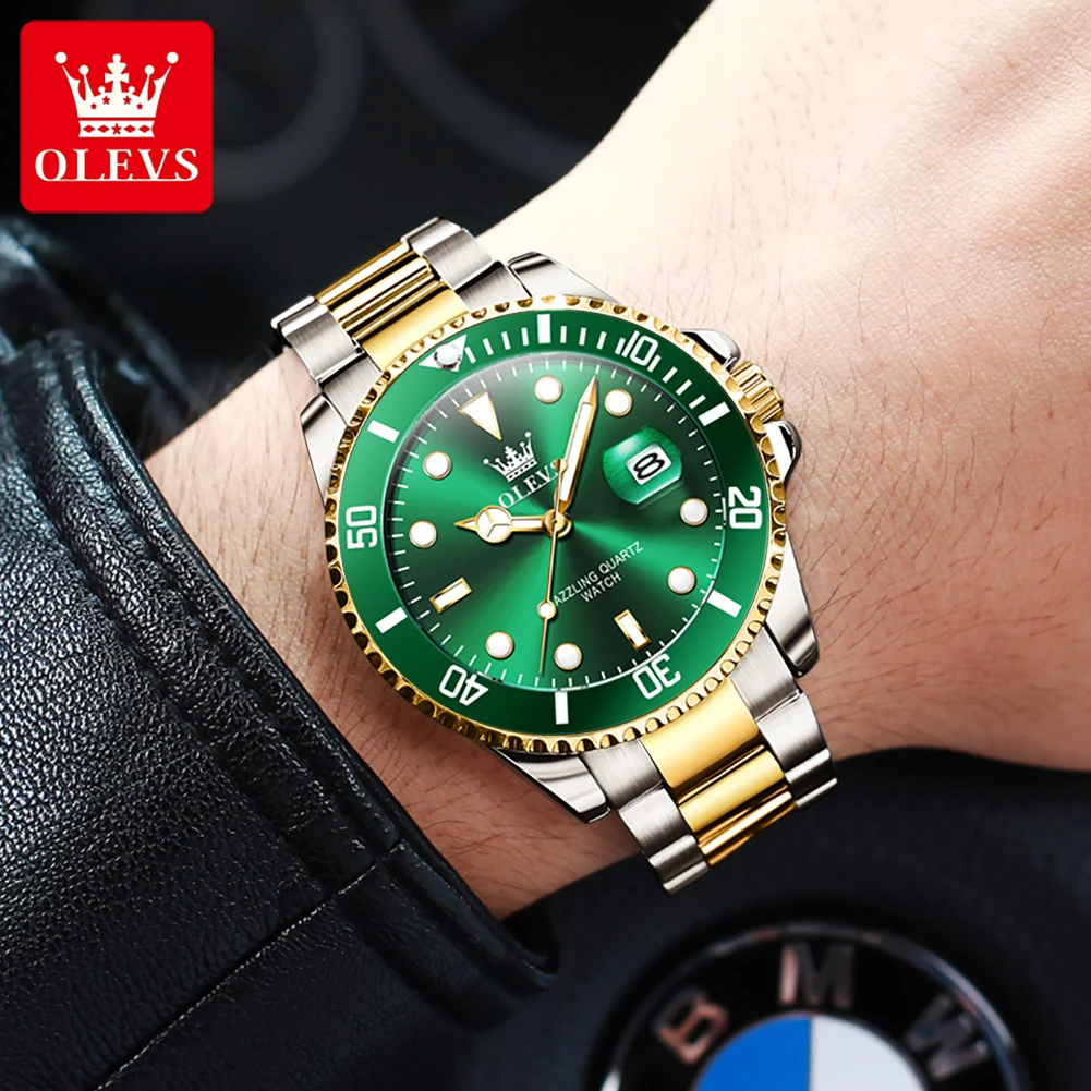 Luminous Waterproof Stainless Steel Men's Quartz Watch