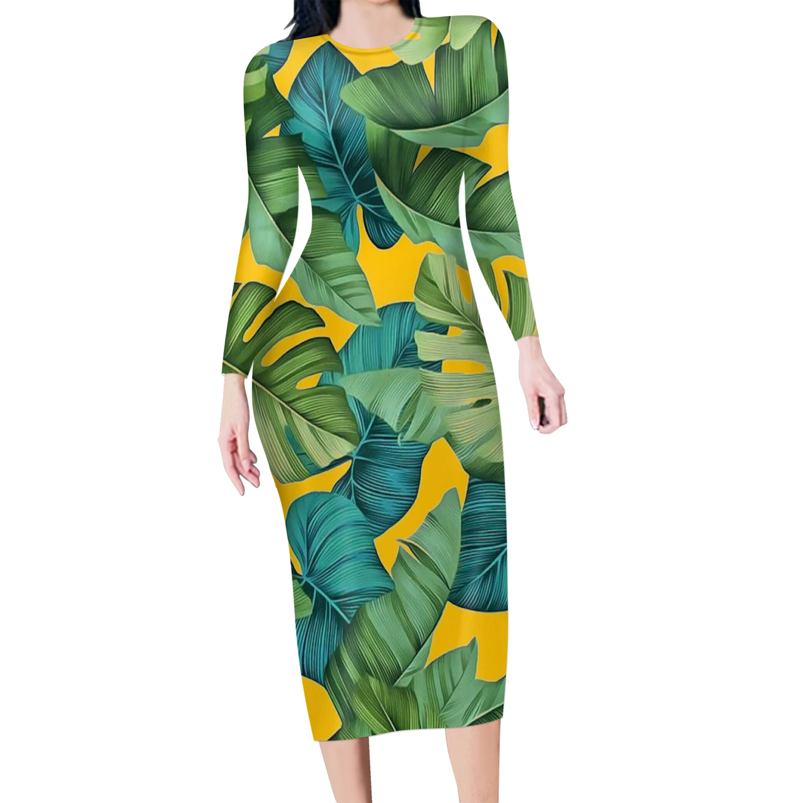 hawaiian bodycon dress