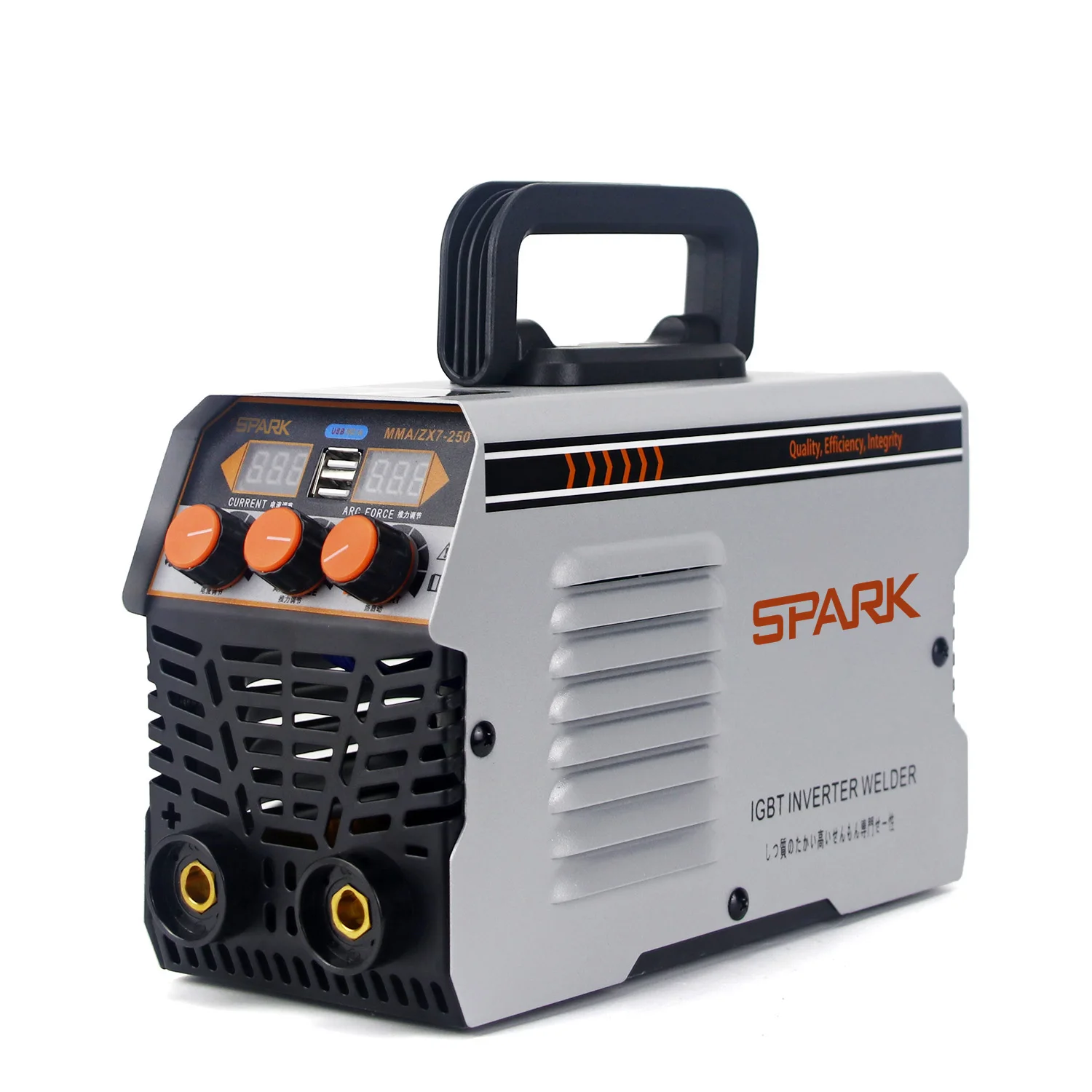 MMA/ZX7-250 Portable Arc Welder – Dual USB Display Welding Machine