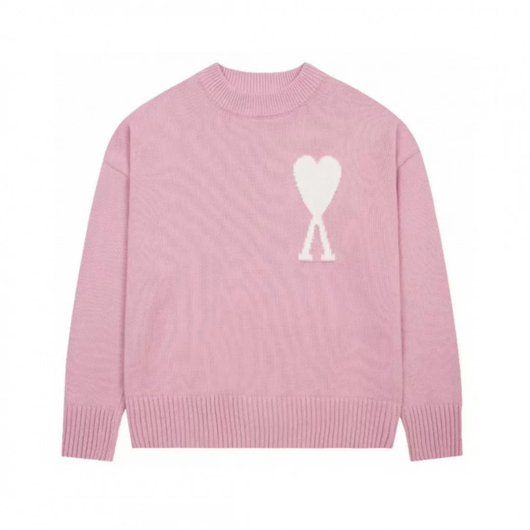 Solid Plain Knit Sweater Autumn Winter Double Warm Beanie Korean Style Casual Women Embroidery Wool Cashmere