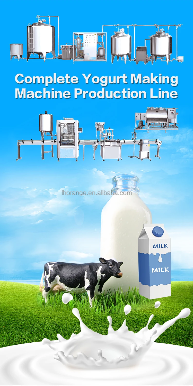 Fresh Milk Pasteurization Equipment Greek Yogurt Production Line Small Scale Yogurt Make Machine