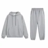 Grey Pullover Hoodie Joggers Set