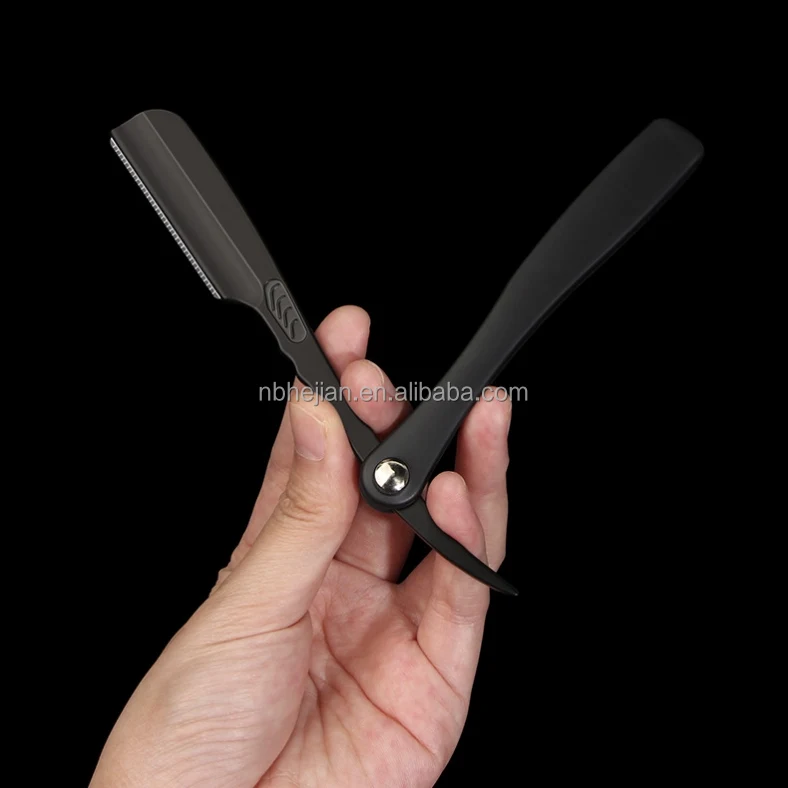Straight Barber Razor Zinc Alloy Blade Color Plastic Handle for Face ...