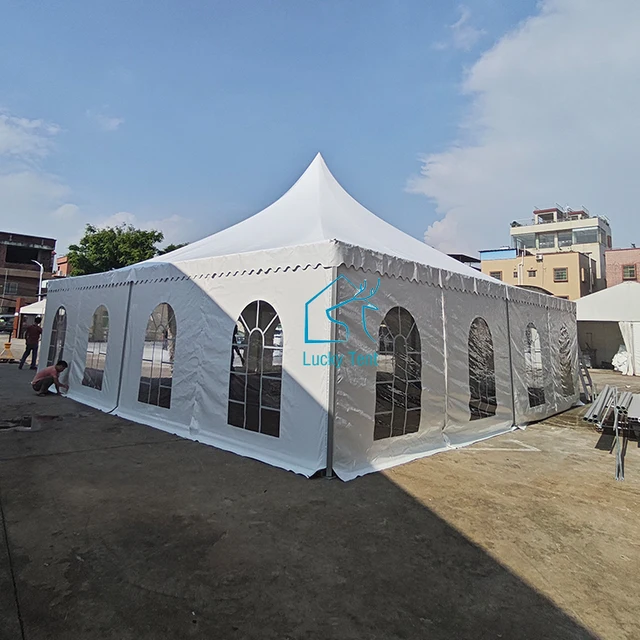 Waterproof Canvas Canopy Aluminum Frame 10x10 Marquee Pagoda Tent For Sale
