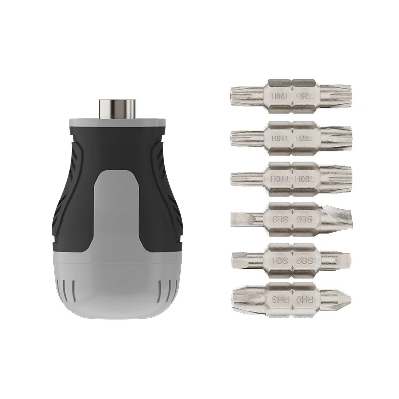 Stubby Screwdriver Set 15-in-1 Magnetic CR-V Bits Phillips Slotted Torx Compact Repair Tool for Household DIY OEM - view 1