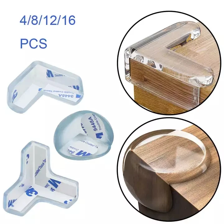 Clear Corner Protectors Adhesive Baby Proof Corner Guards Stop Child