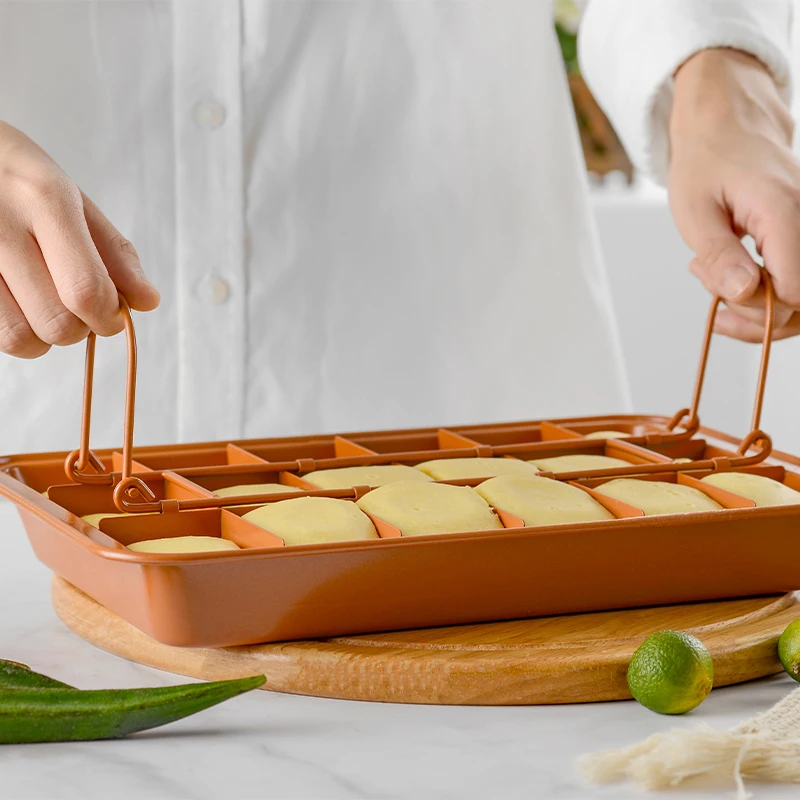 stainless steel detachable baking pan with non-stick coating for